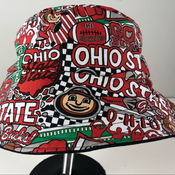 Ohio State Buckeyes Pop Art Graffiti Bucket Hat - Picture 1 of 7